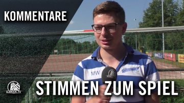 Die Stimmen zum Spiel (SV Tonndorf-Lohe – Ahrensburger TSV, U16 B-Junioren, Bezirksliga 7)