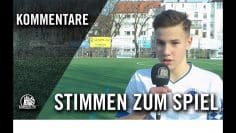Die Stimmen zum Spiel | SV Uhlenhorst Adler – USC Paloma (14. Spieltag, U17 Oberliga)
