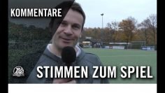Die Stimmen zum Spiel | SV Vestia Disteln – BW Langenbochum (13.Spieltag, Bezirkliga 9)