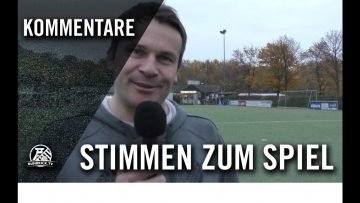 Die Stimmen zum Spiel | SV Vestia Disteln – BW Langenbochum (13.Spieltag, Bezirkliga 9)