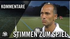Die Stimmen zum Spiel | SV Viktoria Preußen – FC TSG Königstein (Testspiel)