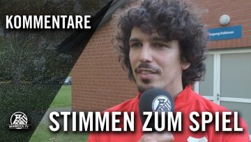Die Stimmen zum Spiel | SV Wacker Obercastrop – Kirchhörder SC (10. Spieltag, Landesliga, Staffel 3)