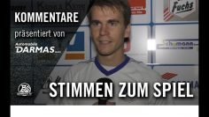 Die Stimmen zum Spiel | SV Wacker Obercastrop – FC Iserlohn (Achtelfinale, Westfalenpokal)