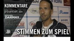 Die Stimmen zum Spiel | SV Wacker Obercastrop – SpVg Blau Gelb Schwerin (1. Runde, Kreispokal)