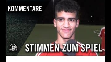 Die Stimmen zum Spiel | SV Weiden U19 – Hilal Maroc Bergheim U19 (Halbfinale, Kreispokal Rhein-Erft)