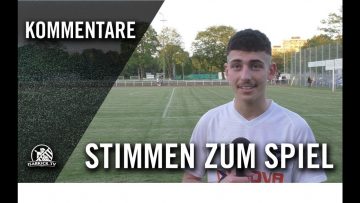 Die Stimmen zum Spiel | SVN München – SV Cosmos Aystetten (Hinspiel, Relegation Landesliga)