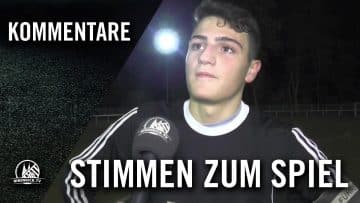 Die Stimmen zum Spiel (SW Köln – TuS Ehrenfeld, U17 B-Junioren, Leistungsklasse) | RHEINKICK.TV
