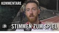 Die Stimmen zum Spiel | Tennis Borussia Berlin – Greifswalder FC (4. Spieltag, NOFV-Oberliga Nord)