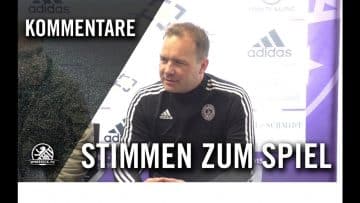 Die Stimmen zum Spiel | Tennis Borussia Berlin – SV Tasmania Berlin (Viertelfinale, Pokal)