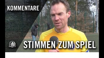 Die Stimmen zum Spiel | Tennis Borussia Berlin – SFC Stern 1900 (Achtelfinale, Pokal)