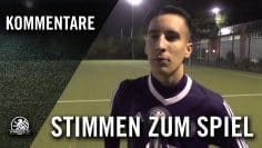 Die Stimmen zum Spiel (Tennis Borussia Berlin – SV Empor Berlin, U19, 1. Runde, Pokal)