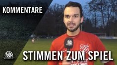 Die Stimmen zum Spiel | Teutonia Hausen – TSV Heusenstamm (18. Spieltag KLA Offenbach, Gr 2)