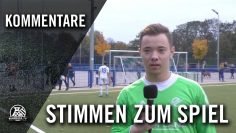 Die Stimmen zum Spiel | TSC Eintracht Dortmund – Rot Weiß Germania 11/67 e.V. (13. Spieltag, KL A1)