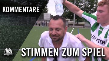 Die Stimmen zum Spiel (TSG Neu-Isenburg U19 – Eintracht Oberursel U19, Relegation zur Gruppenliga)