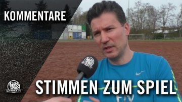 Die Stimmen zum Spiel (TSG Niederrad 1898 – FC Posavina Frankfurt, Kreisliga A)