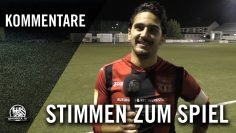 Die Stimmen zum Spiel | TSG Ober-Wöllstadt – Türk Gücü Friedberg II | MAINKICK.TV