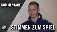 Die Stimmen zum Spiel (TSG Sprockhövel – TSC Eintracht Dortmund II, U15 C-Junioren, Bezirksliga)