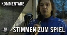 Die Stimmen zum Spiel | TSG Sprockhövel – FC Frohlinde (Testspiel)