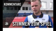 Die Stimmen zum Spiel | TSG Sprockhövel U19 – SV Rödinghausen U19 (2. Spieltag, Westfalenliga)