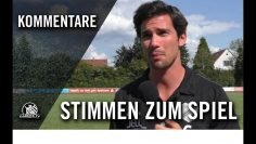 Die Stimmen zum Spiel | TSV 1865 Dachau – SV Kirchanschöring (14. Spieltag, Bayernliga Süd)