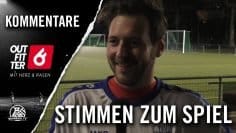 Die Stimmen zum Spiel | TSV Aufderhöhe – Inter Monheim | Präsentiert von Outfitter