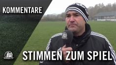 Die Stimmen zum Spiel (TSV Buchholz 08 – SC Vowärts-Wacker 04 Billstedt, U19 A-Junioren, Landesliga)