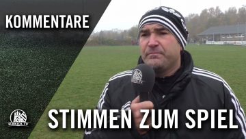 Die Stimmen zum Spiel (TSV Buchholz 08 – SC Vowärts-Wacker 04 Billstedt, U19 A-Junioren, Landesliga)