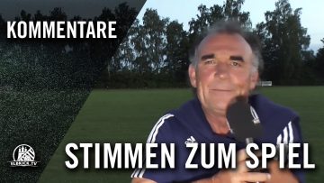 Die Stimmen zum Spiel (TSV Gülzow – TuS Dassendorf, 2. Runde, Pokal der 1. Herren 2016/2017)