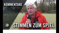 Die Stimmen zum Spiel | TSV Mariendorf 1897 – FSV Berolina Stralau (8. Spieltag, Landesliga)