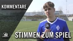 Die Stimmen zum Spiel | TSV Neuried – FC Deisenhofen II (16. Spieltag, U19 Bezirksliga Oberbayern)