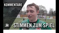 Die Stimmen zum Spiel | TSV Sasel III – TSC Wellingsbüttel II (20. Spieltag, Kreisliga)