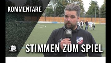 Die Stimmen zum Spiel | TSV Sasel – Niendorfer TSV (10. Spieltag, Oberliga Hamburg)