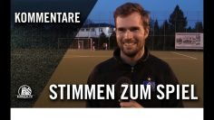 Die Stimmen zum Spiel | TSV Sasel U19 – Hamburger SV U19 (Achtelfinale, Pokal)