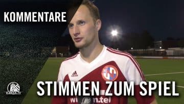 Die Stimmen zum Spiel (TuRa Harksheide – FC EIntracht Norderstedt, 3. Runde, Pokal der 1. Herren