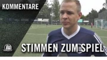 Die Stimmen zum Spiel | TuS Berne IV – FC Preußen Hamburg (5. Spieltag, Kreisklasse 3)