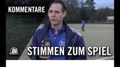 Die Stimmen zum Spiel | TuS Berne – Altona 93 (Achtelfinale, Pokal)