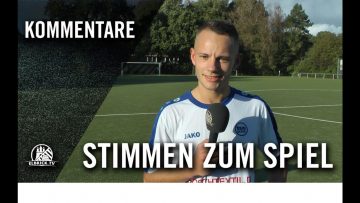 Die Stimmen zum Spiel | TuS Berne – Rahlstedter SC (4. Runde, Pokal)