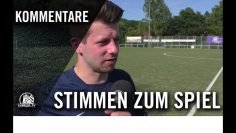 Die Stimmen zum Spiel | TuS Berne – SC Alstertal-Langenhorn II (Testspiel)