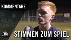 Die Stimmen zum Spiel (TuS Berne – Barsbütteler SV, U19 A-Junioren, Oberliga) | ELBKICK.TV
