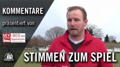 Die Stimmen zum Spiel (TuS Dassendorf – TuS Osdorf, Oberliga Hamburg) | präsentiert von MY-BED.eu