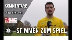 Die Stimmen zum Spiel | TuS Dassendorf – SV Curslack-Neuengamme (16. Spieltag, Oberliga Hamburg)