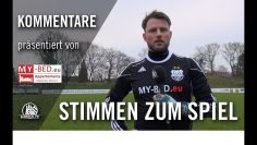 Die Stimmen zum Spiel | TuS Dassendorf – TSV Buchholz (19. Splt., OL) | Pra?sentiert von MY-BED.eu