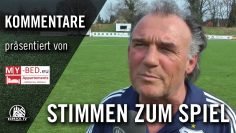 Die Stimmen zum Spiel (TuS Dassendorf – FC Süderelbe, Oberliga Hamburg) | Präsentiert von MY-BED.eu