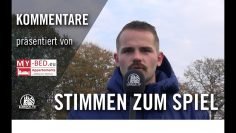 Die Stimmen zum Spiel | TuS Dassendorf – SV Curslack-Neuengamme (Oberliga Hamburg)