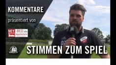 Die Stimmen zum Spiel | TuS Dassendorf – TSV Sasel (Oberliga) | Präsentiert von MY-BED.eu