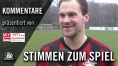 Die Stimmen zum Spiel (TuS Dassendorf – Klub Kosova, Oberliga Hamburg) | präsentiert von MY-BED.eu
