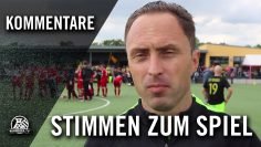 Die Stimmen zum Spiel (TuS Fichte Lintfort – DJK Vierlinden, Relegation zur Landesliga)