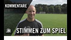 Die Stimmen zum Spiel | TuS Germania Schnelsen – SV Lurup (2. Spieltag, Bezirksliga West)