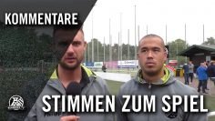 Die Stimmen zum Spiel (TuS Hordel – VfB Waltrop, U19 A-Junioren, Landesliga Westfalen, Staffel 2)