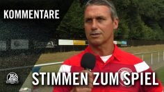 Die Stimmen zum Spiel (TuS Kaltehardt – SC Weitmar 45, Bezirksliga, Staffel 10, Kreis Bochum)